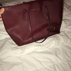 Michael Kors burgundy purse